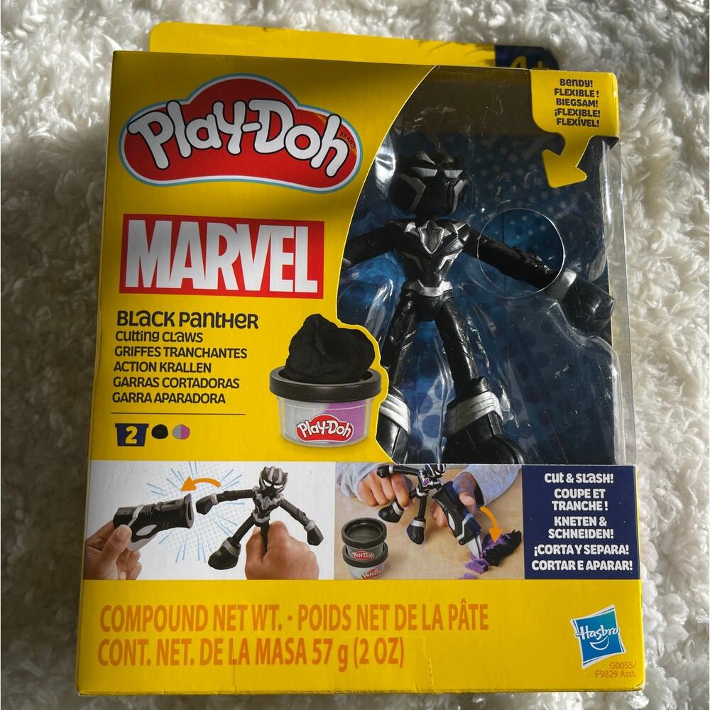 Play-Doh Marvel Black Panther Cutting Claws Hasbro NEW Toy Kids Action Figure
